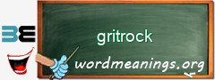 WordMeaning blackboard for gritrock